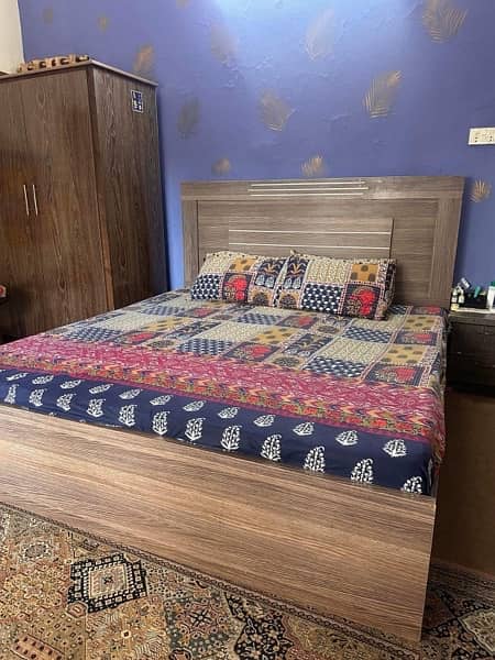King size bed with side tables 1
