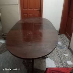 Extendable wooden dining table 0