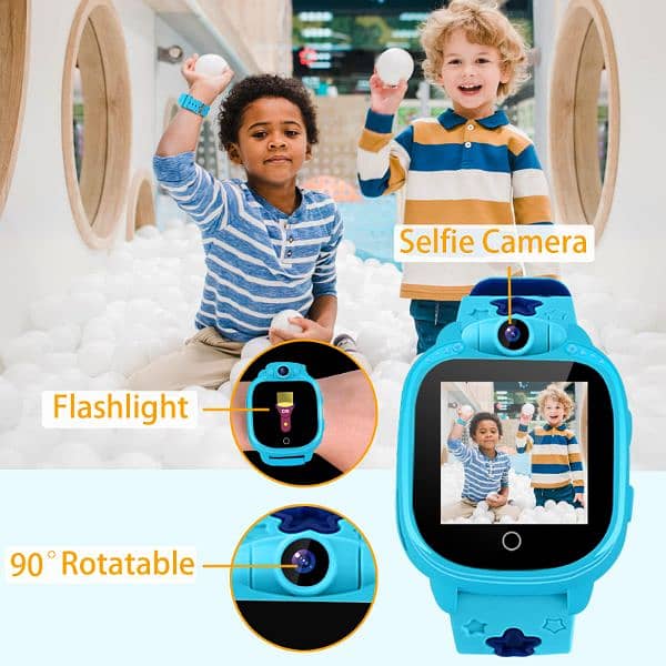PROGRACE KIDS SMARTWATCH WITH 90° ROTATABLE CAMERA 2