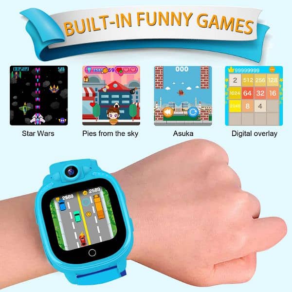 PROGRACE KIDS SMARTWATCH WITH 90° ROTATABLE CAMERA 4
