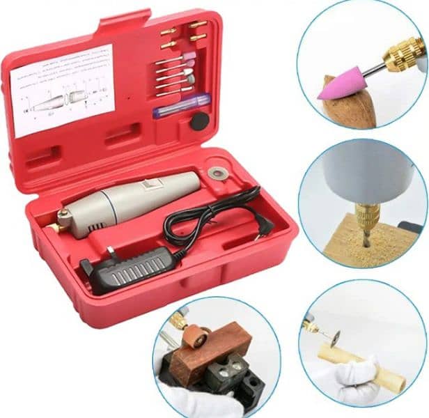 Mini grinder+drill machine set for craft works 0