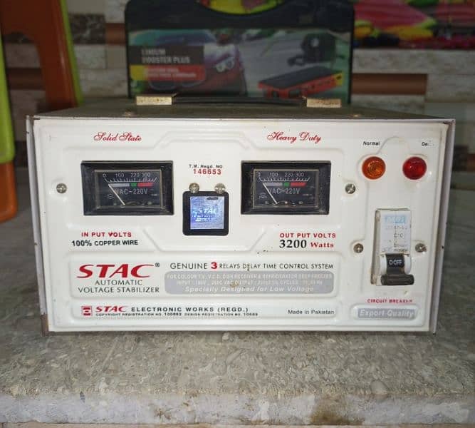 STAC stabilizer 3200 watts 100% copper. Condition New. 0