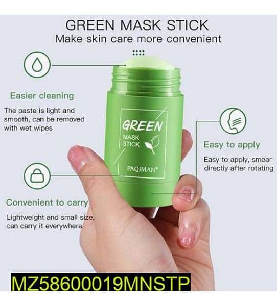: 1 x Green Mask Stick
•  Weight: 40 G 1