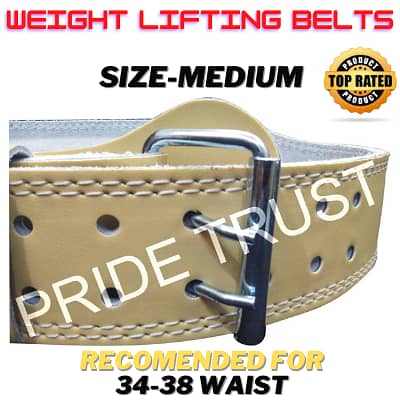 Best Quality Weight Lifting Belt - Gym Belt - Fitness - 4 Inches 1