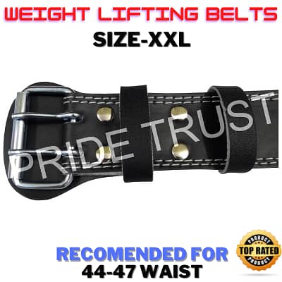 Best Quality Weight Lifting Belt - Gym Belt - Fitness - 4 Inches 2