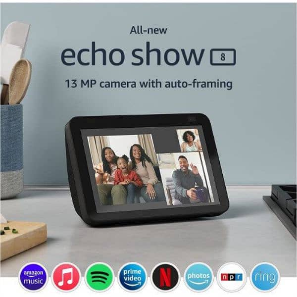 Amazon Echo Show 8 HD  and apple tv 4k 0