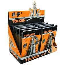 Tolsen 14 in 1 Foldable Multipurpose Pliers w/ Case (102x46x23mm) 2