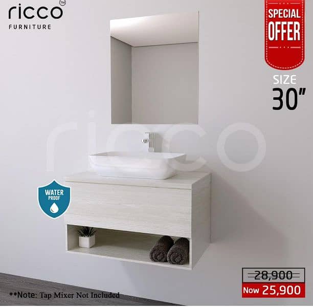 Vanity/Basin/Commode/LED/Shower set/Bathroom accessories/Porta 0