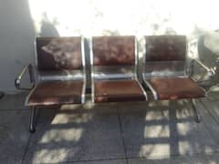 SOFA CHAIR ( stainless steel ] 3 seater