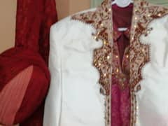 Grooms Sherwani with Qulla is for sale.