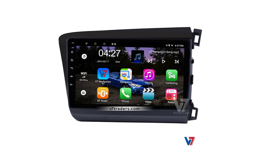 V7 Honda Civic 2012-16 Rebirth Car Android Navigation Player LCD LED 5