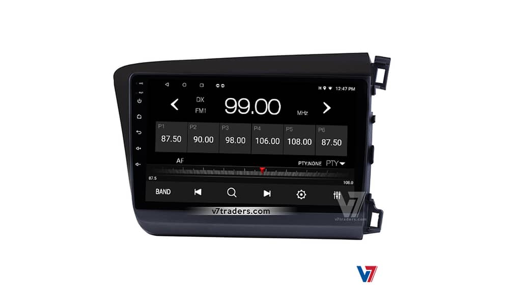 V7 Honda Civic 2012-16 Rebirth Car Android Navigation Player LCD LED 9