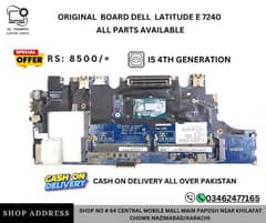 Dell latitude e7240 7250 7270 original board Available