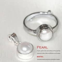 High Quality real pearll ring and locket set for Men ( with 30% Off) 0