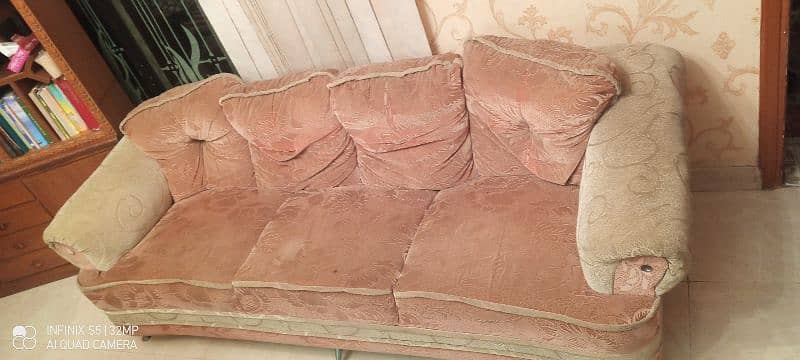 6 seater sofa set in good condition 0