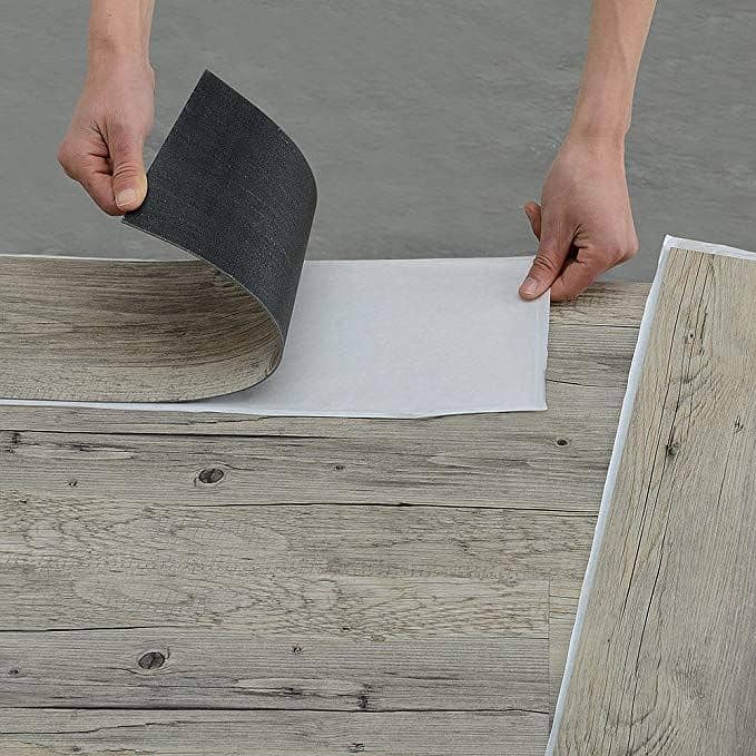 Wooden Vinyl Flooring Pvc Tiles Planks Vinyl Sheet Mate Finish look 4