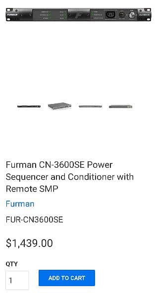 Furman CN-3600se power conditioner. . . .  like new. . . 03008248496 10