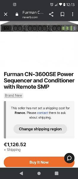 Furman CN-3600se power conditioner. . . .  like new. . . 03008248496 12