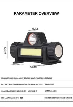 Rechargeable LED HeadLight (Free Delivery) 0