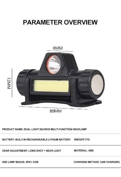 Rechargeable LED HeadLight (Free Delivery) 0