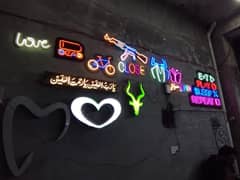 3D led Sign Boards, Neon Signs, backlit signs Acrylic Signs led board