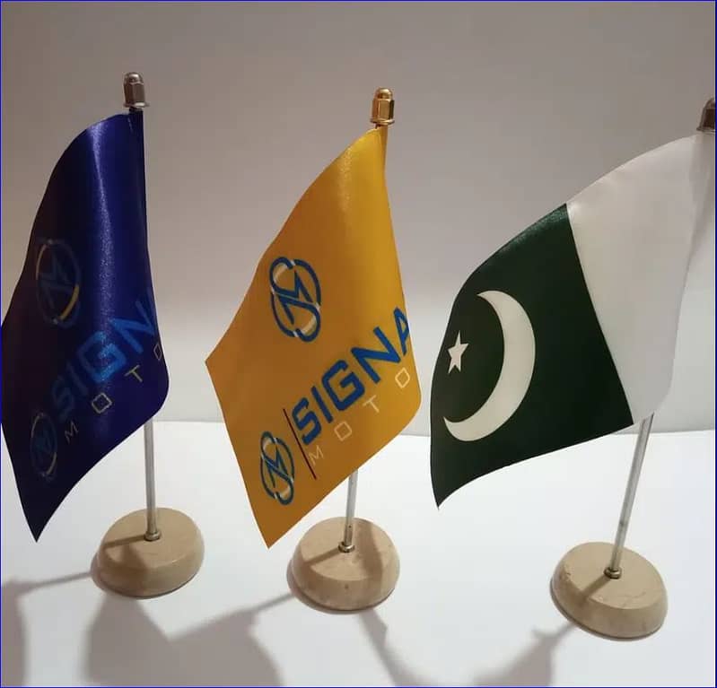 Table Flag , Outdoor Company Flag , & Indoor Flag & Pole for Exective 5