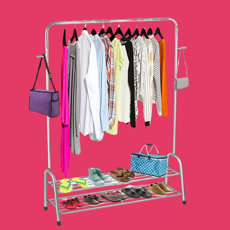 Best Quality Cloth hanging stand/ Double Shoes Rack Stand / Garments S 2