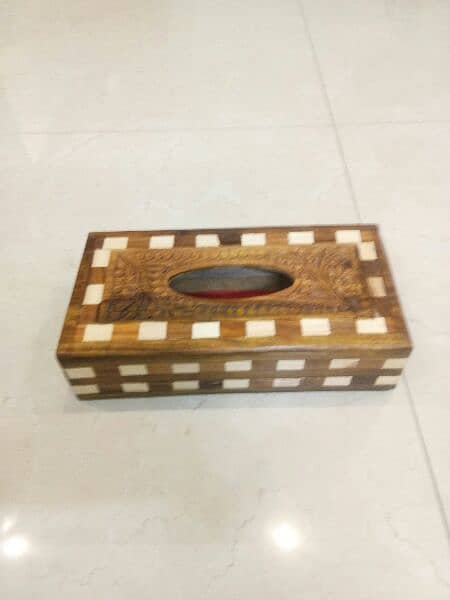 Wooden Tissue box handmade handicrafts 10