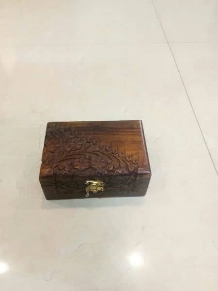 Jewelry box handmade Wooden handicrafts carved jewelry box 3