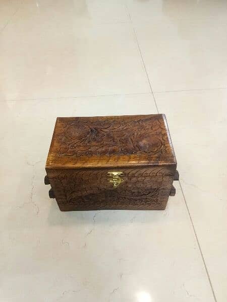 Jewelry box handmade Wooden handicrafts carved jewelry box 12