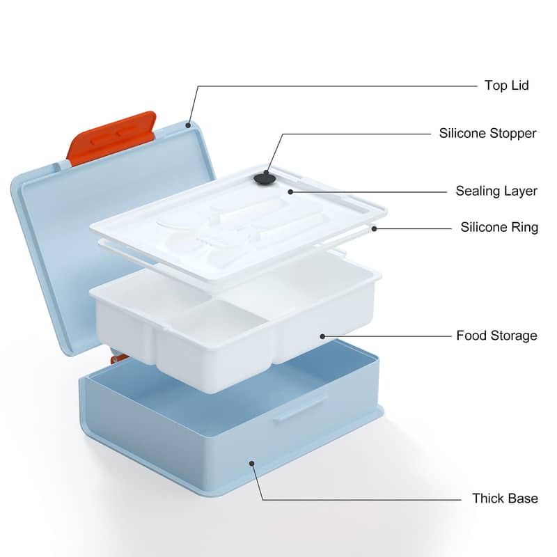 Bento Lunch Box (Book Style Sleek and Stylish 5