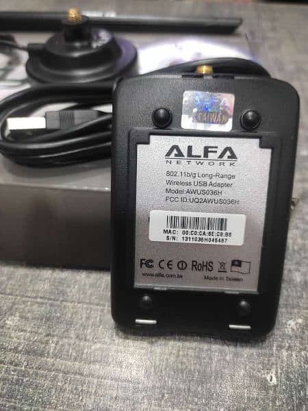 Wifi usb adpter Alfa awus036h ( Monitor mode 4
