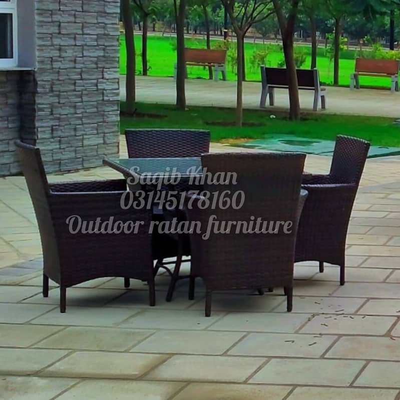 UPVC chair/rattan dining table/5 seater dining/cane furniture/sofa set 17