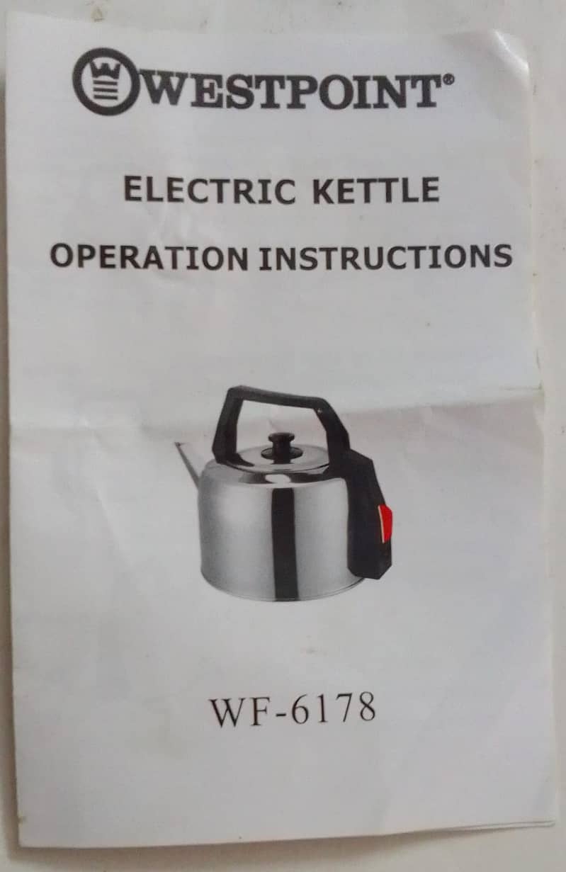 WestPoint Electric Kettle (4 Liter) 8