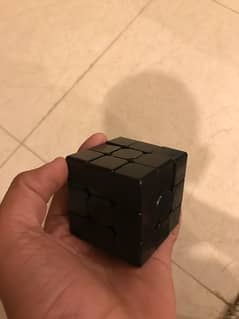 black rubic  cube