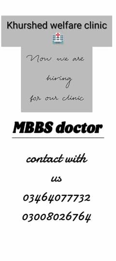 Looking for an MBBS Doctor