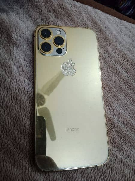iPhone 12 pro max 256 gold plated 0
