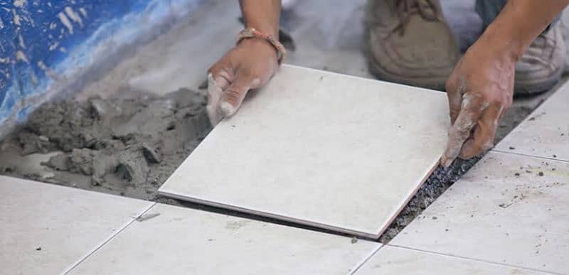 Tiles Fixings / Floor Marble Installation / Floor tile / bath tile 0