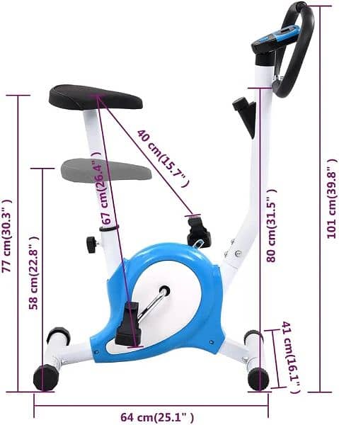 Exercise Bike with Belt Resistance Hometrainer Home Cardio 03020062817 3