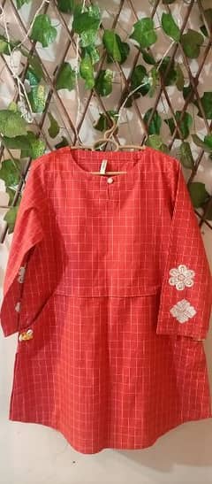 branded embroidered kurti 0