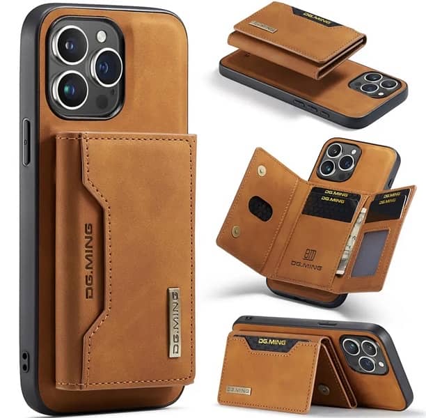 14 pro max leather case with wallet 0