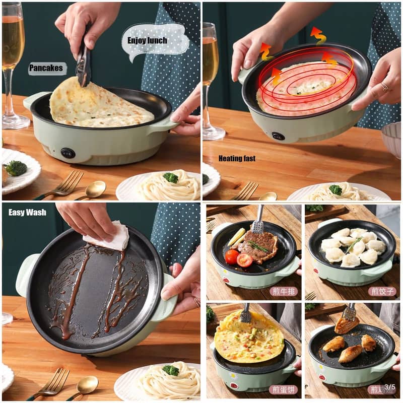 Electric Non Stick Fry Pan | Electric Frying Pan | Hot Plate 0