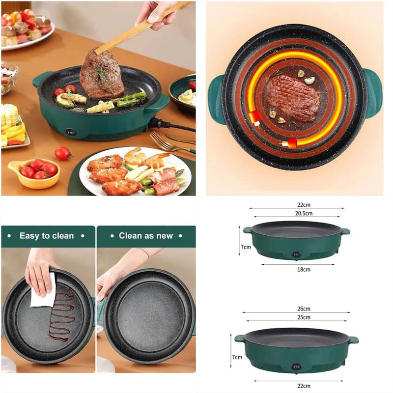 Electric Non Stick Fry Pan | Electric Frying Pan | Hot Plate 1