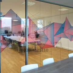 Glass films tinted frosted 3d safety commercial brandig