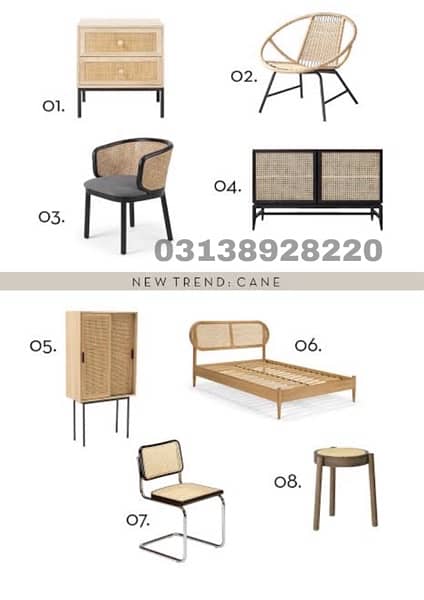 cane chair | cane bed | all kinds of chair rattan 03138928220 3