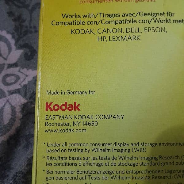 kodak ultra premium glossy photo paper 50s A4 (280gsm) made in germany 3