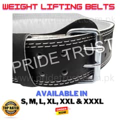 Best Quality Weight Lifting Belt - Gym Belt - Fitness - 4 Inches