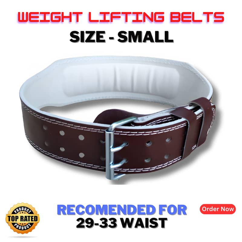 Best Quality Weight Lifting Belt - Gym Belt - Fitness - 4 Inches 2