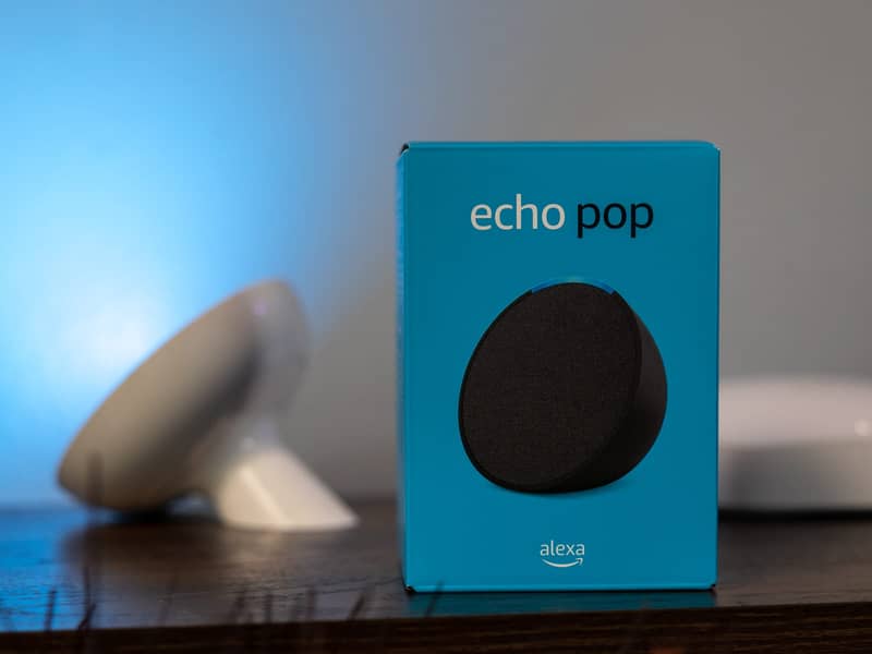 Echo Pop, Full sound compact smart speaker with Alexa