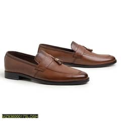 Giant brown leather  formal shoes